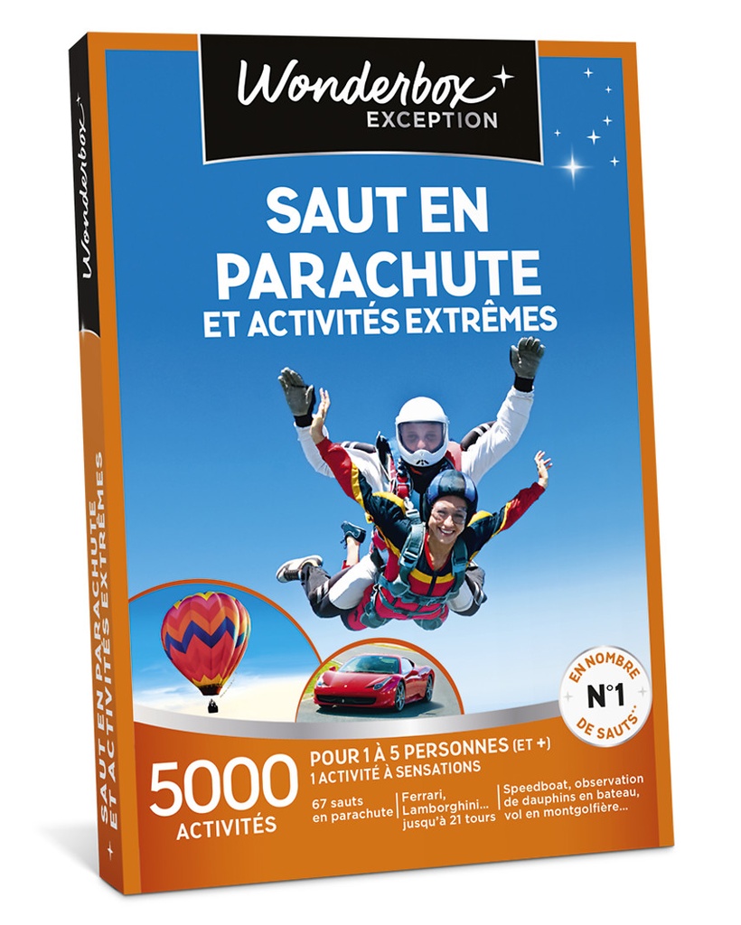 Saut en parachute et activités extrêmes (Wonderbox)